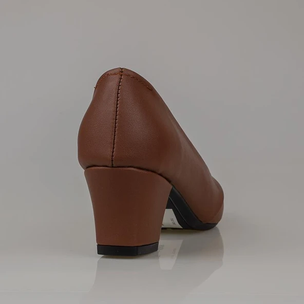 Trend Adımlar Taba Kesik Burun Özel Üretim Kadın Klasik Ayakkabı - Resim 4