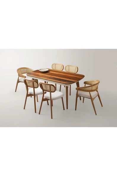 Aurora Masa, Ceviz, 170x90 - Resim 2