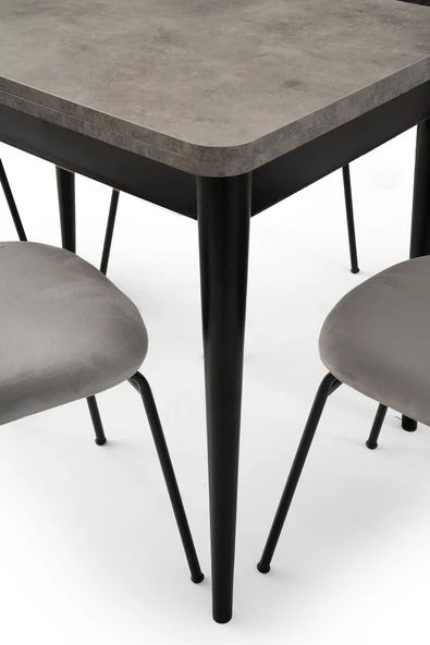 Rotary Masa, Clarus Sandalye, Retro Gümüş, 100x65 - Resim 6