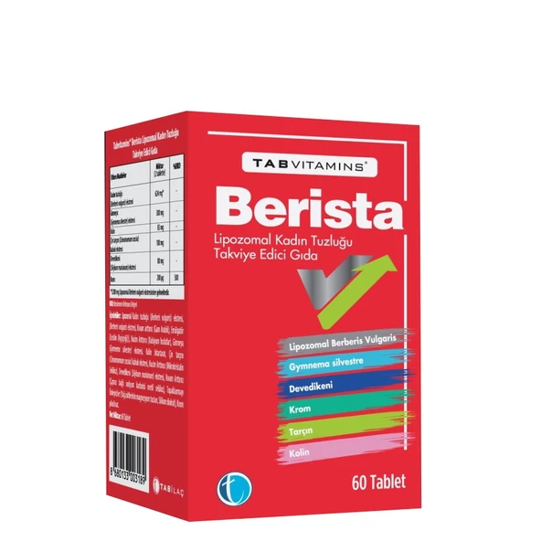Tab Vitamins Berista 60 Tablet ürün görseli
