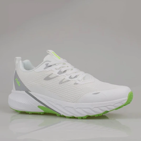 M2S Beyaz Esnek Taban Erkek Kaymaz Spor Ayakkabı - Resim 2