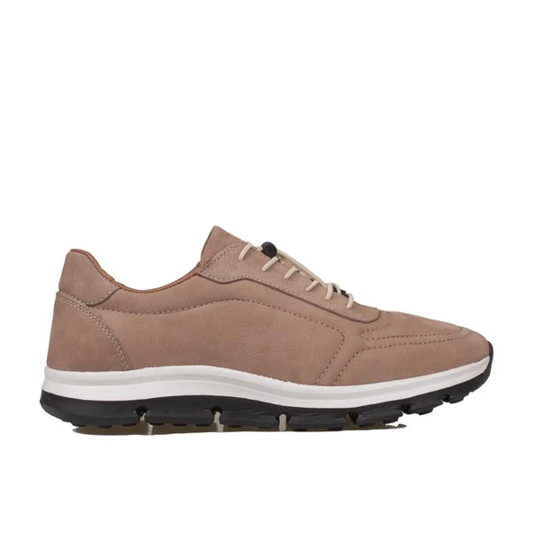 Slayka Bej AeroFlex Hakiki Deri Erkek Casual Ayakkabı - Resim 2