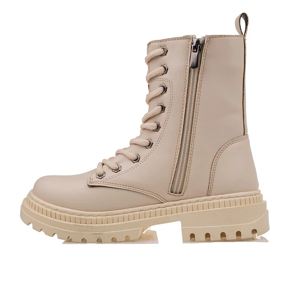 Trend Adımlar Krem Ottavia Kadın Postal Bot - Resim 3