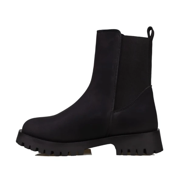 Trend Adımlar Siyah Beaute Kadın Kalın Taban Chelsea Bot - Resim 3