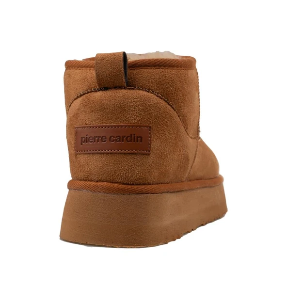 Pierre Cardin Taba Ultra Mini Kadın Süet Bot PC-52709 - Resim 4