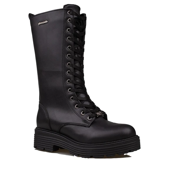 Pierre Cardin Siyah Postal Kadın Yarım Çizme PC-52504 - Resim 2