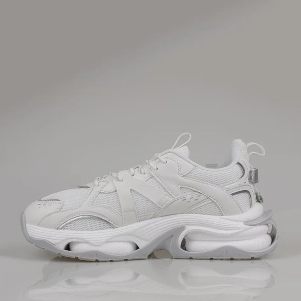 M2S Beyaz Kalın Taban Enjeksiyon Erkek Spor Ayakkabı - Resim 3