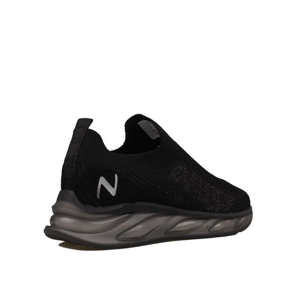 M2S Siyah Marla Kadın Lastikli Ortopedik Sneaker - Resim 4