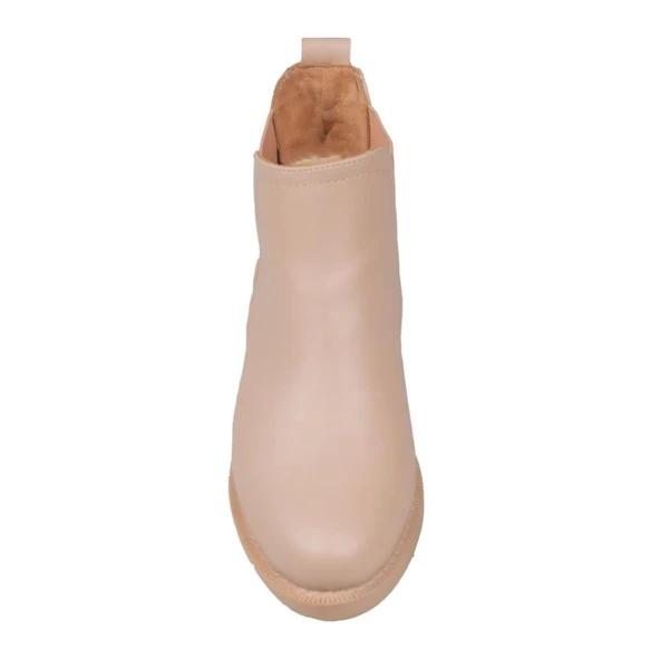 M2S Krem Kadın Mat Suni Chelsea Bot - Resim 6