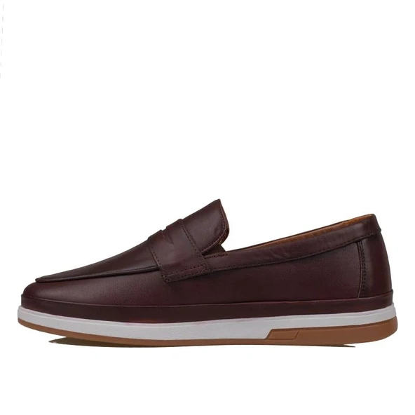 Slayka Kahverengi Elite Hakiki Deri Erkek Casual Ayakkabı - Resim 3