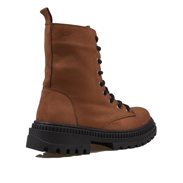 Trend Adımlar Taba Suni Nubuk Kadın Postal Bot - Resim 4