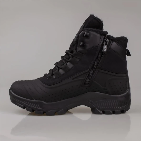 Trend Adımlar Siyah Kalın Taban Unisex Trekking Bot - Resim 4