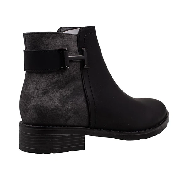 Trend Adımlar Siyah Heidi Kadın Casual Bot - Resim 4