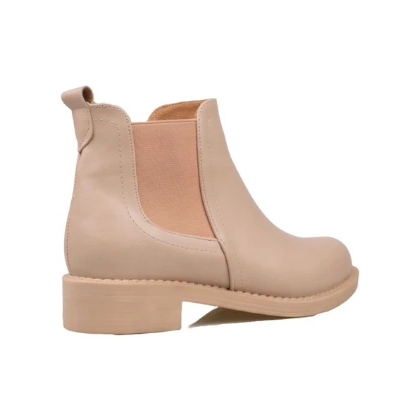 M2S Krem Kadın Mat Suni Chelsea Bot - Resim 4