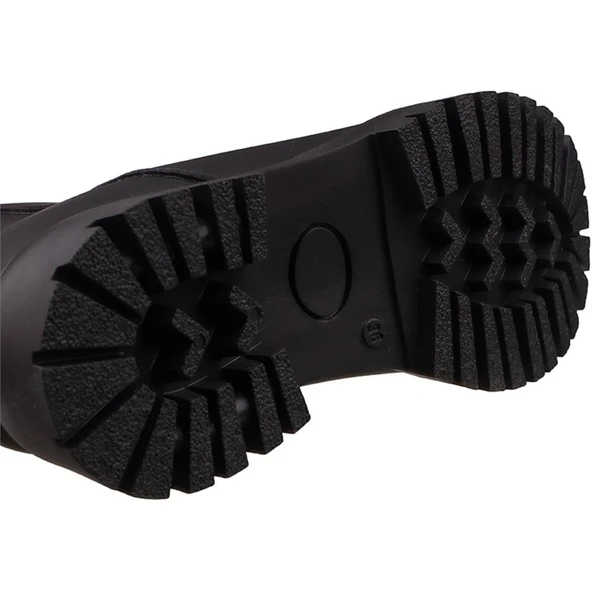 Trend Adımlar Siyah Beaute Kadın Kalın Taban Chelsea Bot - Resim 6