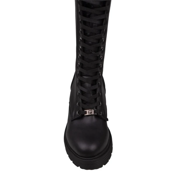 Pierre Cardin Siyah Postal Kadın Yarım Çizme PC-52504 - Resim 5