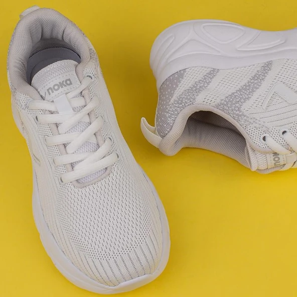 M2S Beyaz Adel Kadın Ultra Esnek Hafif Sneaker - Resim 7