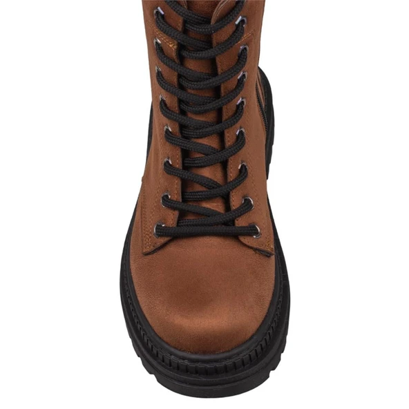 Trend Adımlar Taba Suni Nubuk Kadın Postal Bot - Resim 6