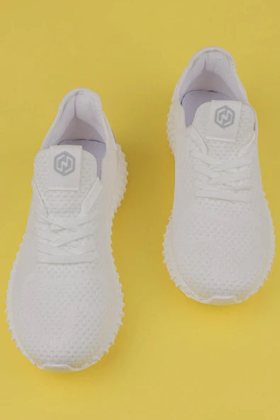 M2S Beyaz Nest Unisex Yazlık Ultra Hafif  Esnek Sneaker - Resim 5