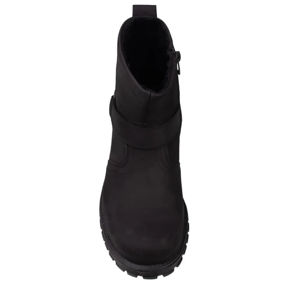 Trend Adımlar Siyah Hakiki Nubuk Deri Unisex Bot - Resim 4