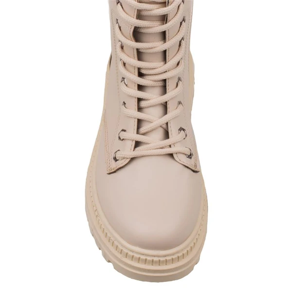 Trend Adımlar Krem Ottavia Kadın Postal Bot - Resim 4