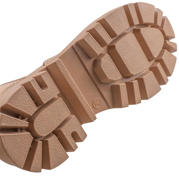 Trend Adımlar Krem Bloom Kalın Taban Kadın Casual Bot - Resim 5