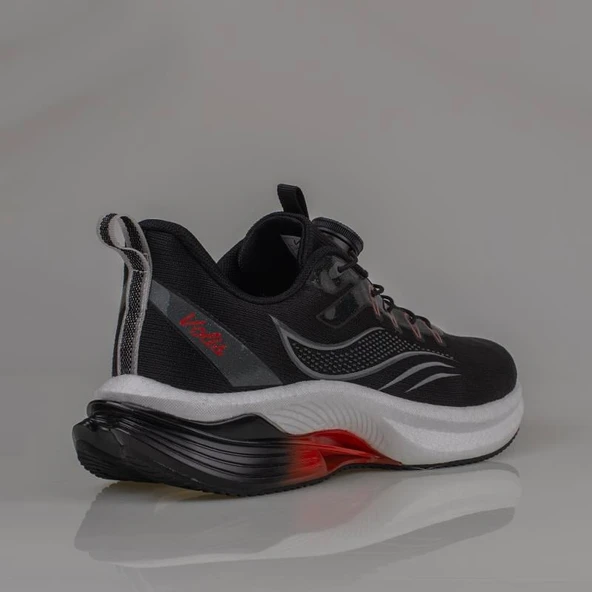 M2S Siyah Akıllı Bağcık Erkek Sneaker - 4