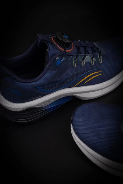 M2S Lacivert Akıllı Bağcık Erkek Sneaker - Resim 6