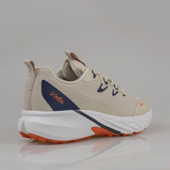 M2S Bej Esnek Taban Erkek Kaymaz Spor Ayakkabı - Resim 3