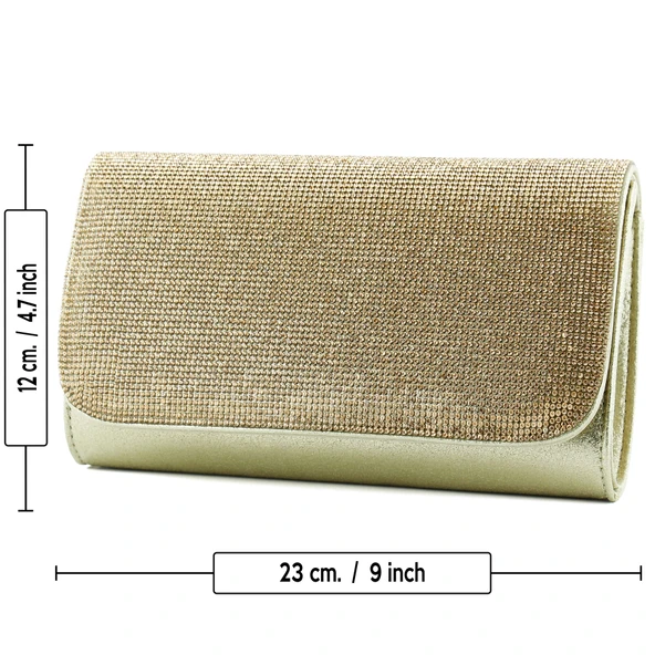 Erkan Saçmacı Dore Kristal Taşlı Zincir Askılı Manyetik Kapaklı Abiye El Çantası - 5