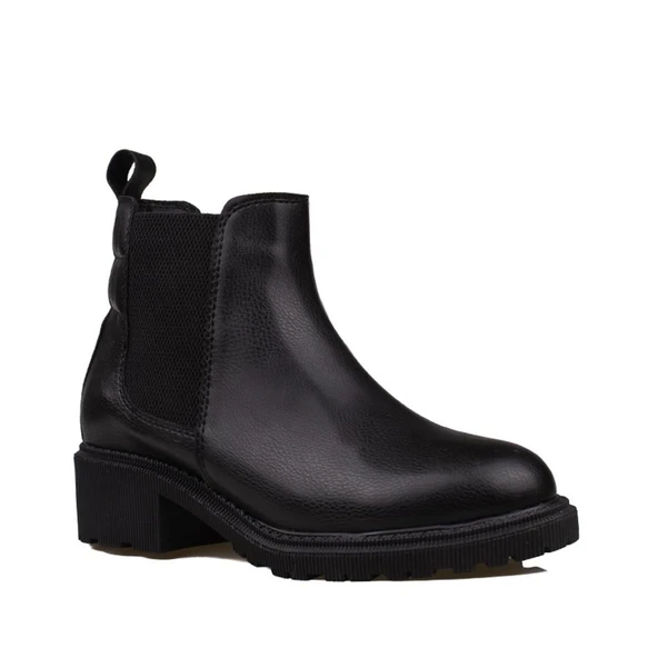 Pierre Cardin Siyah Casual Kadın Chelsea Bot - Resim 2