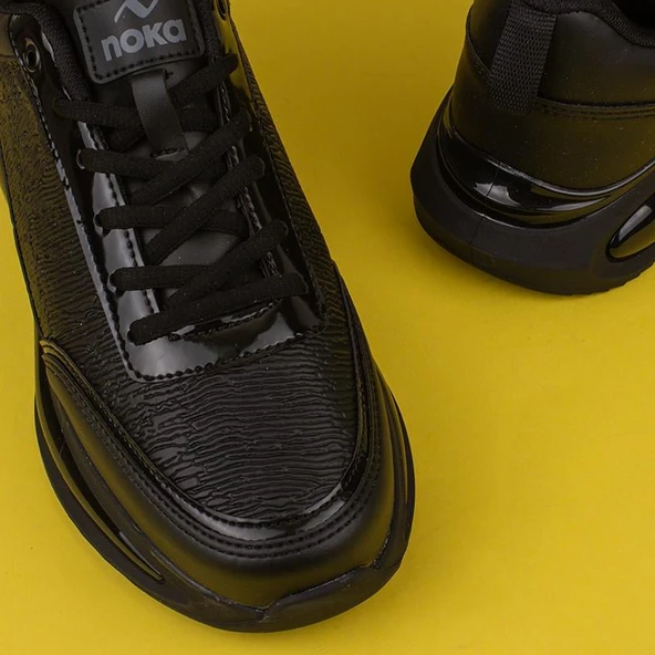 M2S Siyah Want Erkek Havalı Taban Sneaker - Resim 6