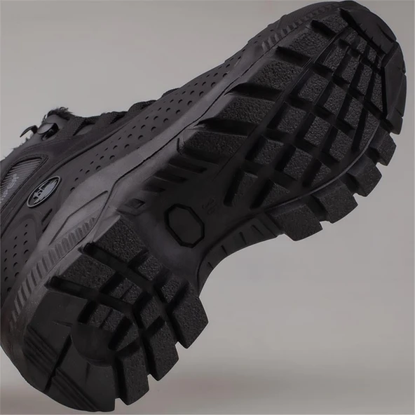 Trend Adımlar Siyah Kalın Taban Unisex Trekking Bot - Resim 5