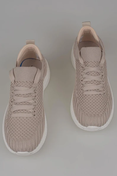 M2S Bej Sally Ultra Hafif Kadın Günlük Sneaker - Resim 5