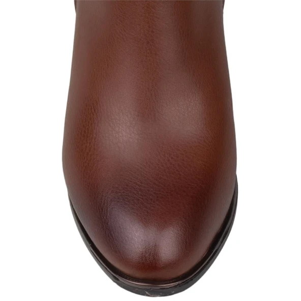 M2S Taba Kadın Lastik Taban Klasik Bot - Resim 6