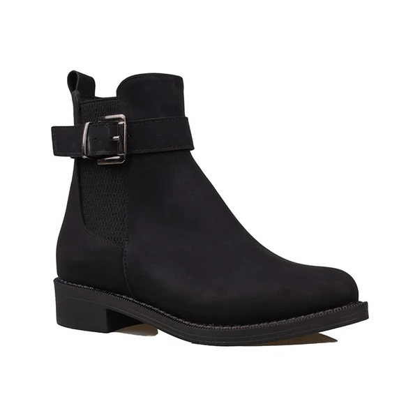 Trend Adımlar Siyah Kemerli Casual Kadın Chelsea Bot - Resim 2