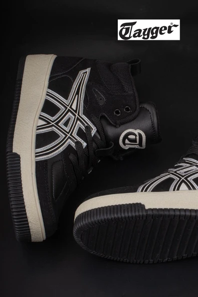 Tayger Siyah Uzun Boğaz Unisex Sneaker - 5