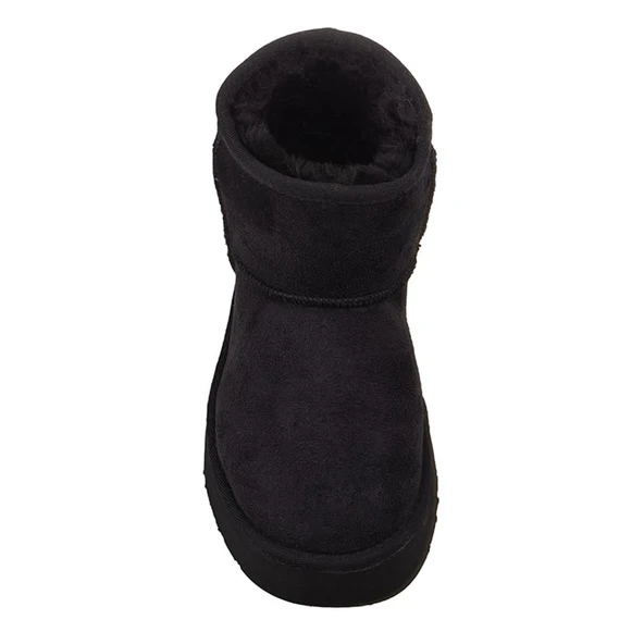 Pierre Cardin Siyah Orta Boy Kadın Süet Bot PC-52710 - 5