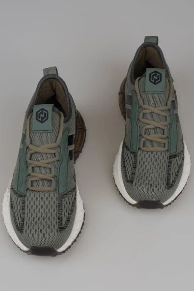 M2S Haki Cedric Erkek Tekstil Köpük Taban Sneaker - Resim 5