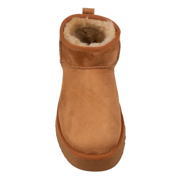 Pierre Cardin Taba Ultra Mini Kadın Süet Bot PC-52709 - Resim 5