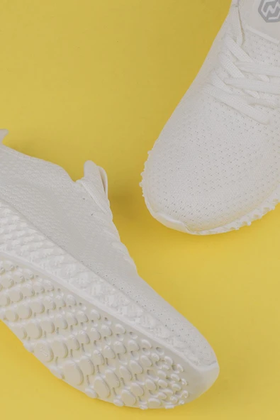 M2S Beyaz Nest Unisex Yazlık Ultra Hafif  Esnek Sneaker - Resim 6