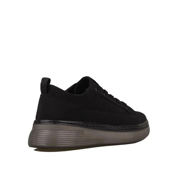 M2S Siyah Soho Unisex Kot Sneaker - Resim 4