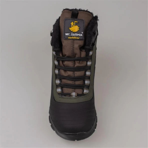 Trend Adımlar Haki Kalın Taban Unisex Trekking Bot - Resim 5