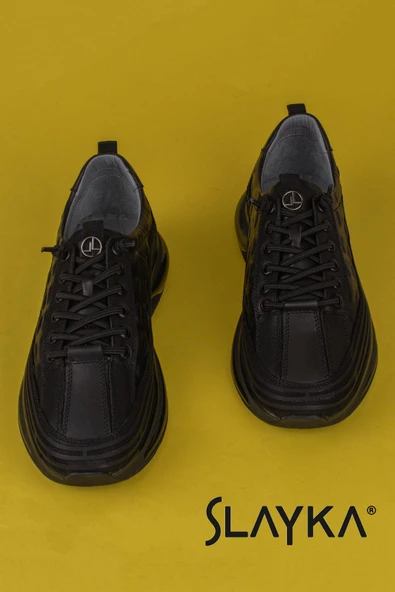 Slayka Siyah Hamada Erkek Hafif Mikro Köpük Casual Ayakkabı - Resim 6