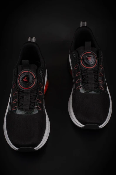 M2S Siyah Akıllı Bağcık Erkek Sneaker - 5