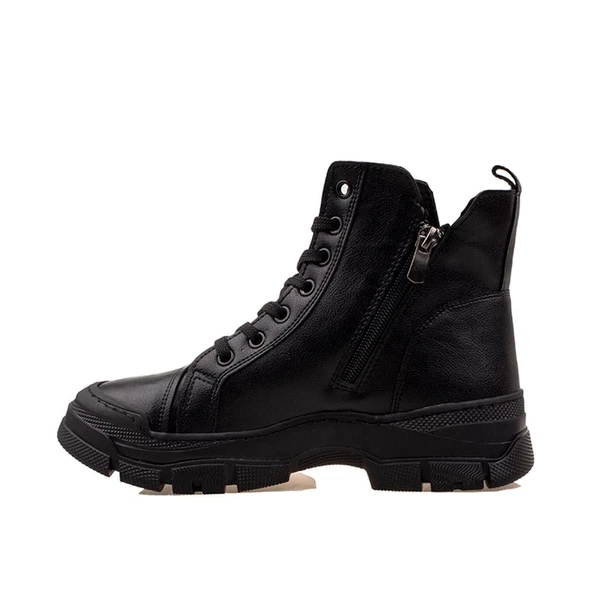 Trend Adımlar Siyah Yulia Kadın Spor Bot - Resim 3