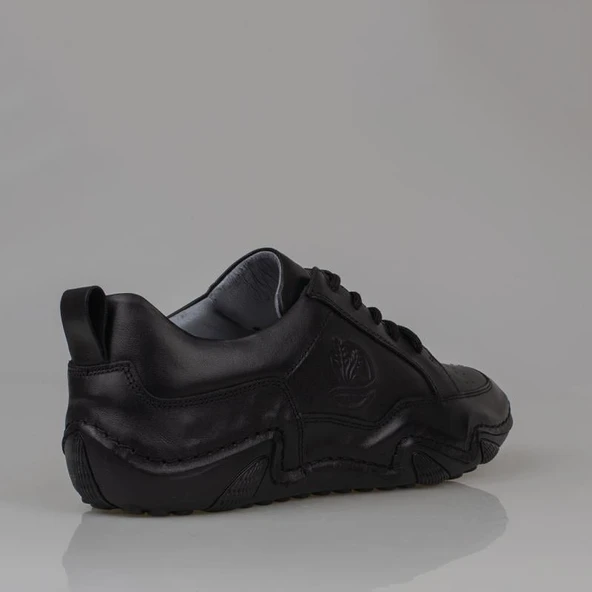 Slayka Siyah Mat Rollo Two Hakiki Deri Gündelik Ayakkabı - Resim 4