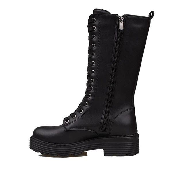 Pierre Cardin Siyah Postal Kadın Yarım Çizme PC-52504 - Resim 3