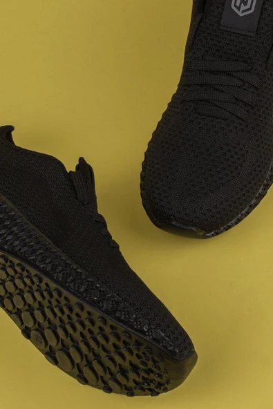M2S Siyah Nest Erkek Yazlık Sneaker - Resim 6