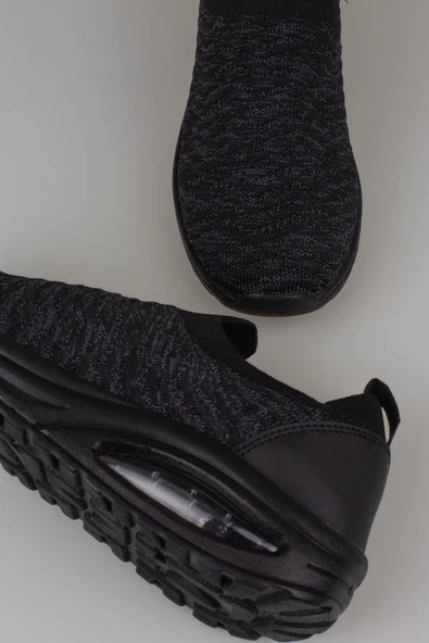 M2S Siyah Nalia Kadın Air Taban Yazlık Sneaker - Resim 5